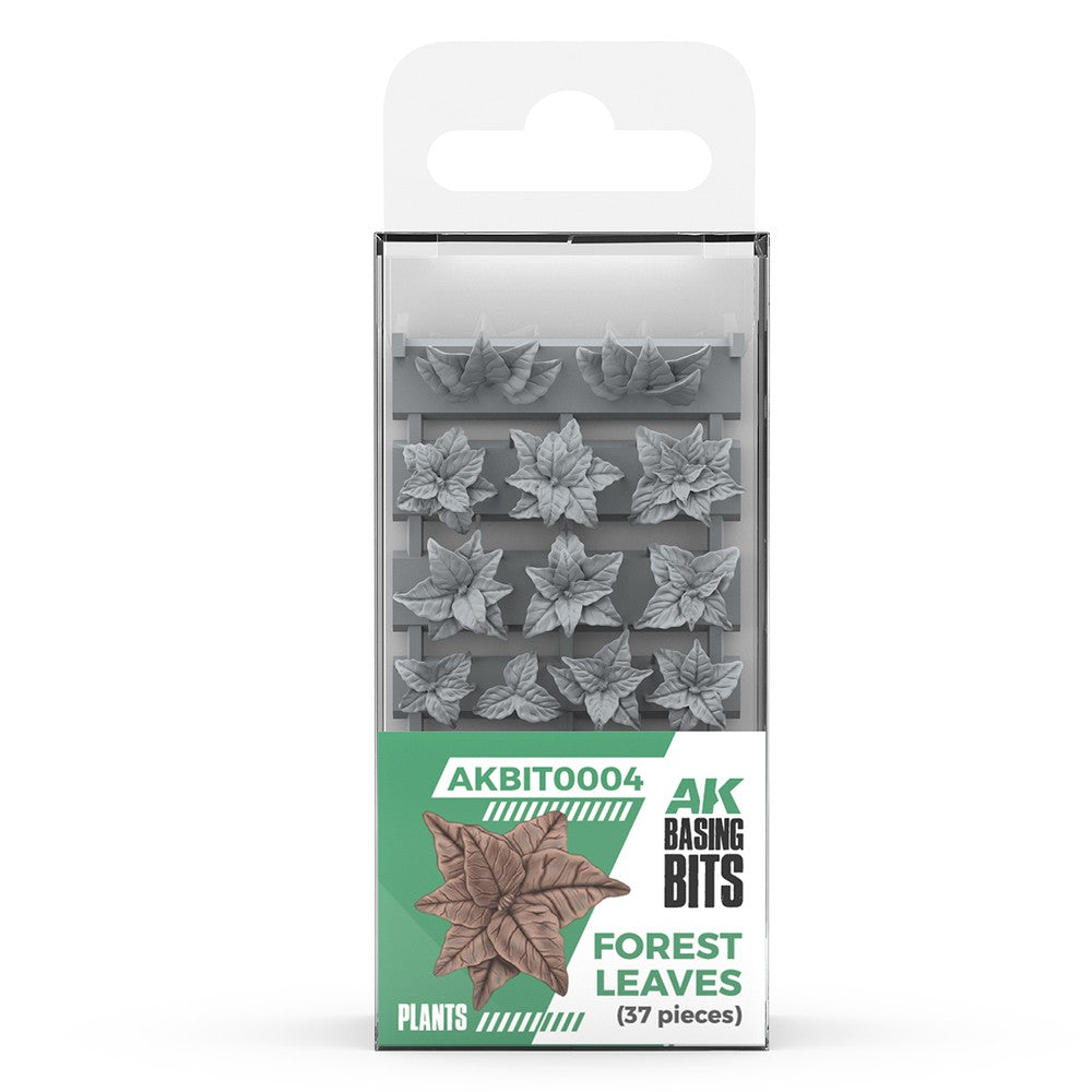 AK Interactive - Basing Bits - Forest Leaves - 35 Pieces