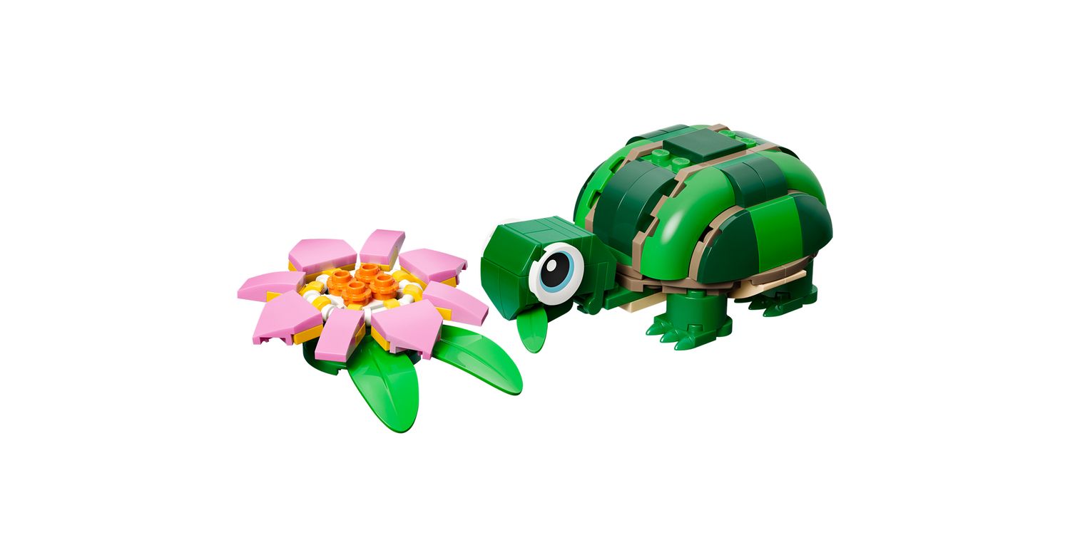LEGO Creator: Creator 3-in-1 Turtle with a Water Lily Flower 31377