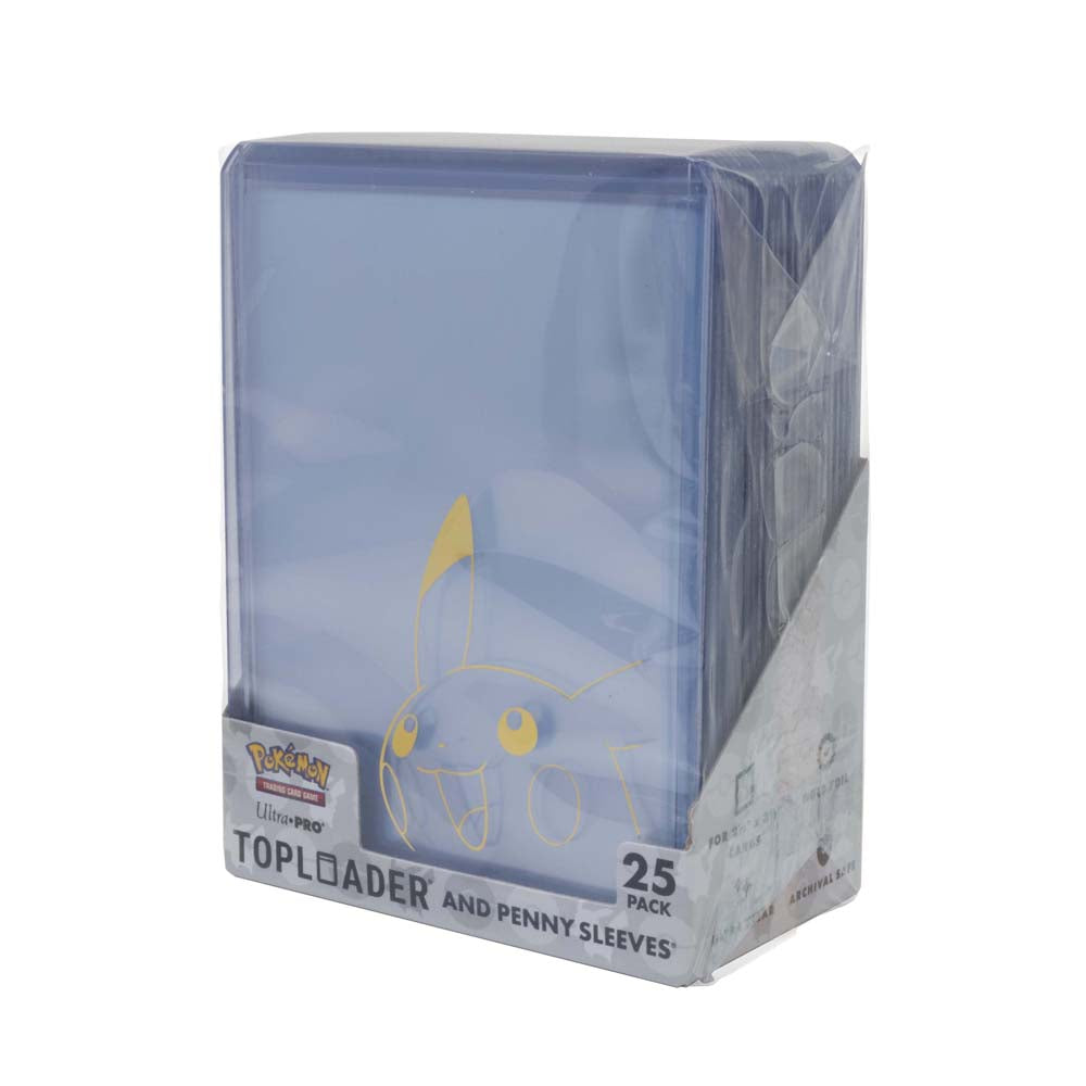 Pokémon Pikachu Toploader and Penny Sleeves Combo Pack (25pk)
