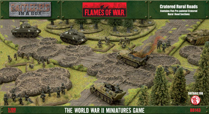 Battlefield in a Box: Cratered Rural Roads (x6)