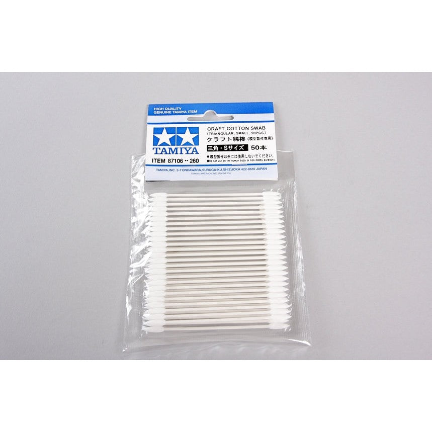 Tamiya Craft Cotton Swab Triangular Small (50pcs)