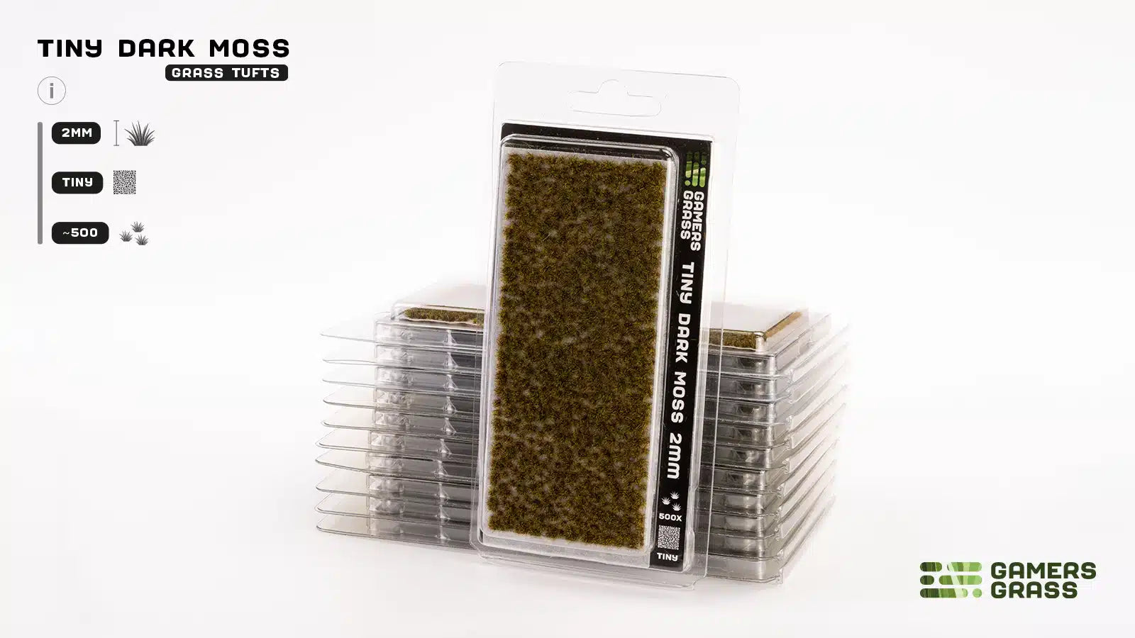 Gamers Grass: Grass Tufts - Tiny Dark Moss 2mm