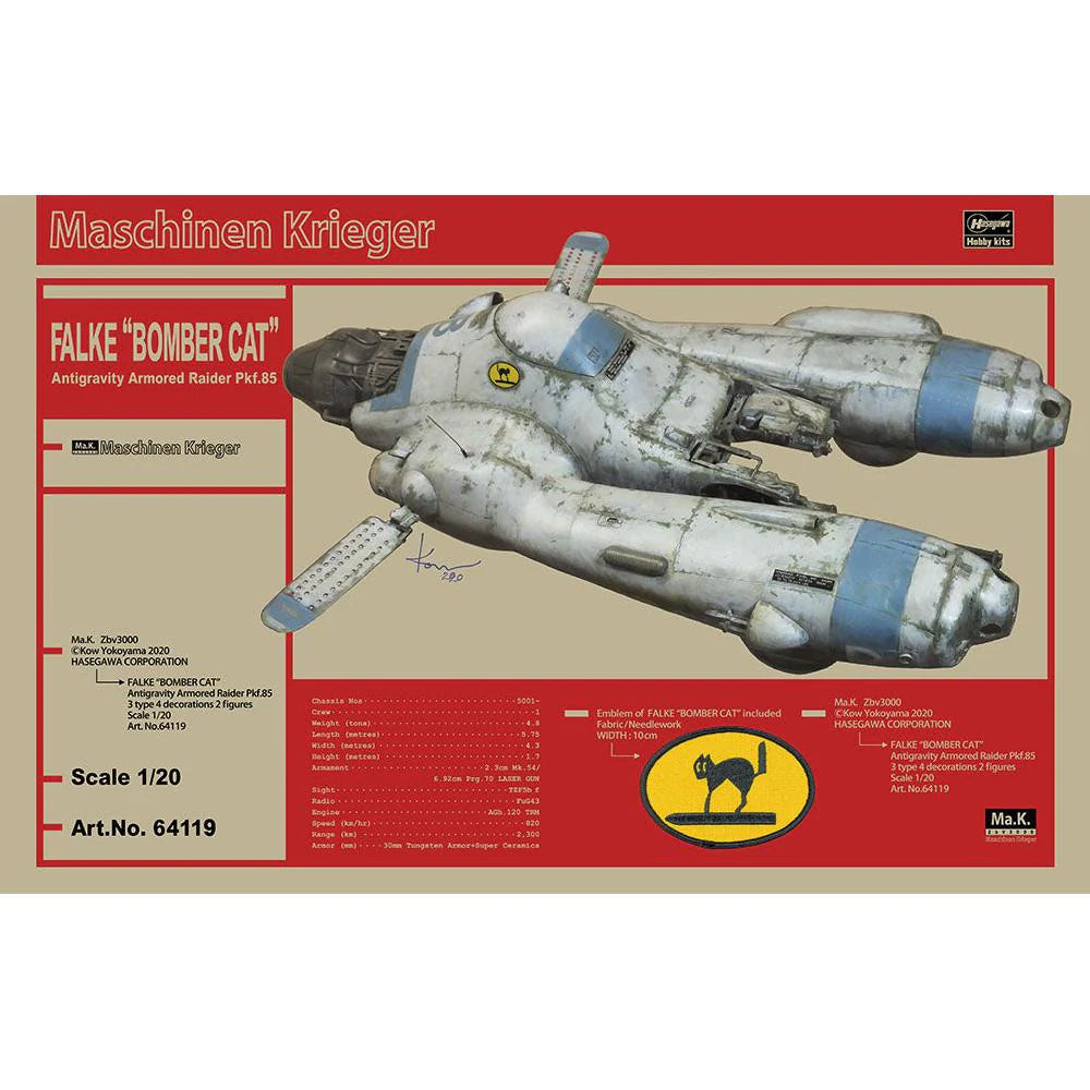 Ma.K. 1/24 FALKE BOMBER CAT Antigravity Armored Raider Pkf.85