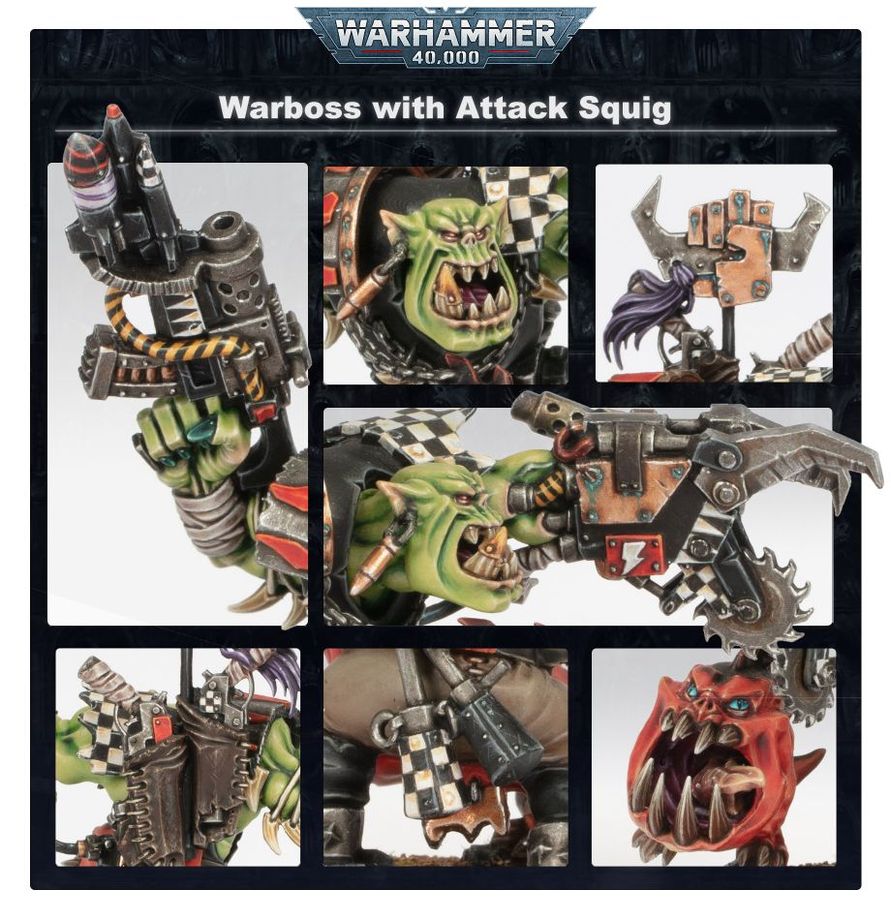 Orks: Ork Warboss with Attack Squig