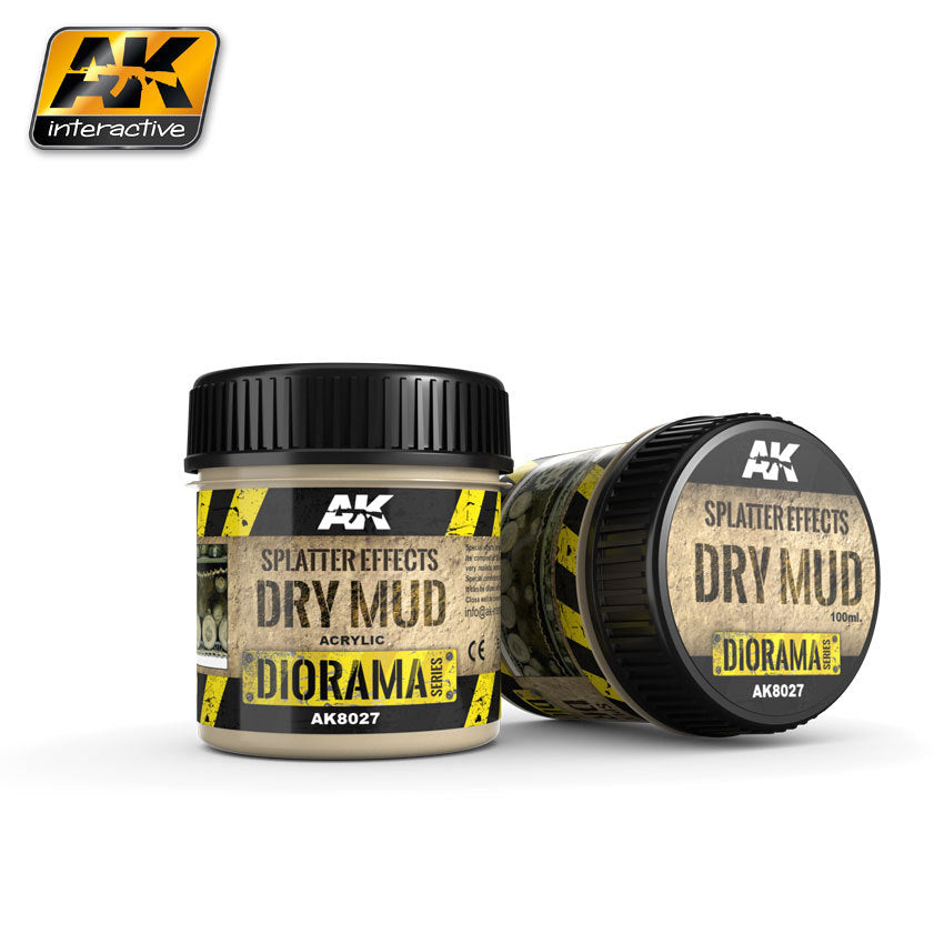 AK Interactive - Splatter Effects - Dry Mud (100ml)