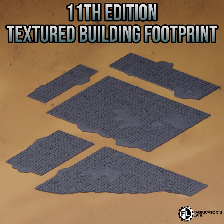 Terrain Footprint for Warhammer 40k 11th Edition - Indus Design