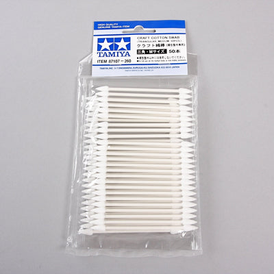 Tamiya Craft Cotton Swab Triangular Medium (50pcs)