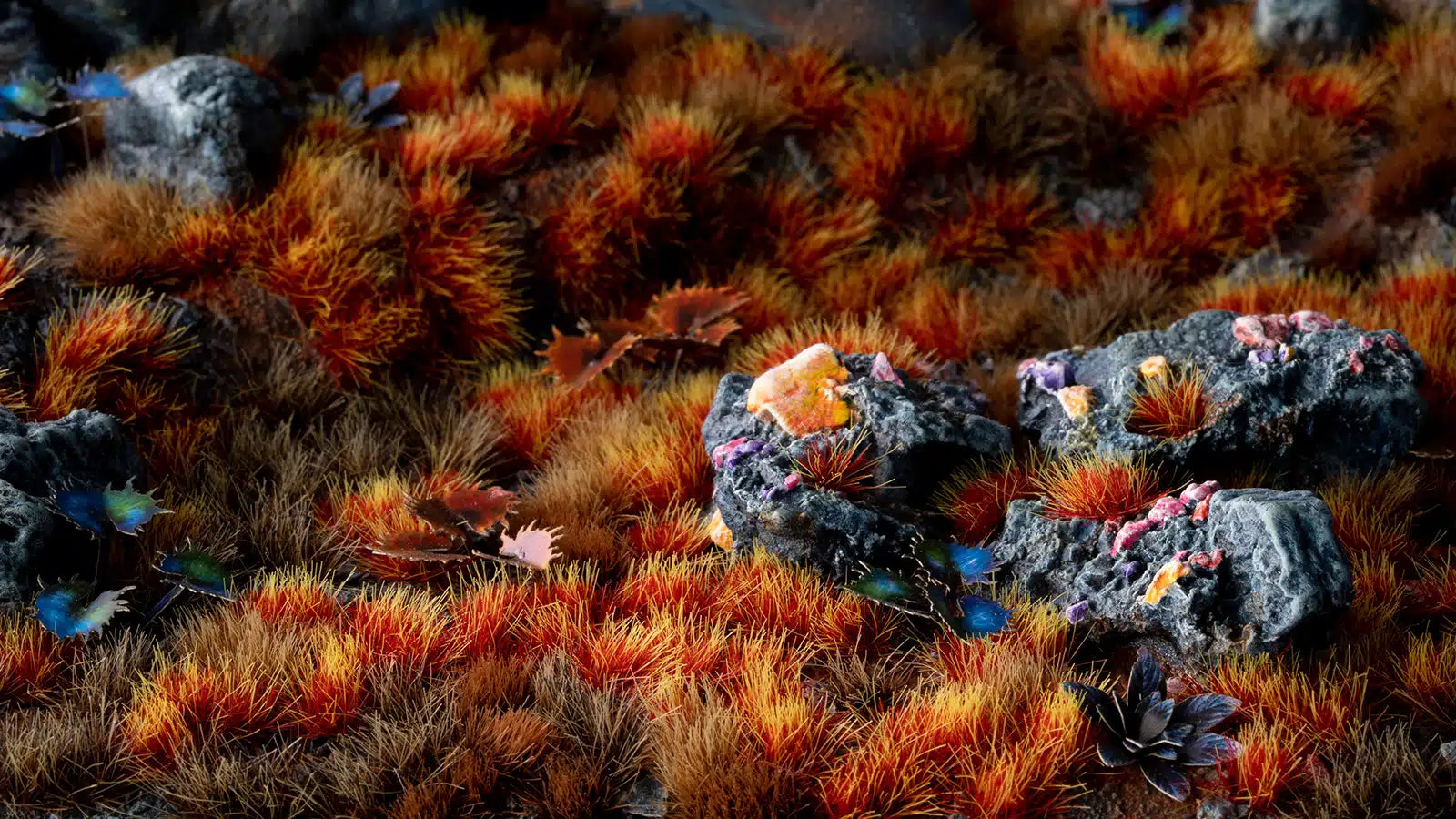 Gamers Grass: Alien Tufts - Alien Fire 6mm