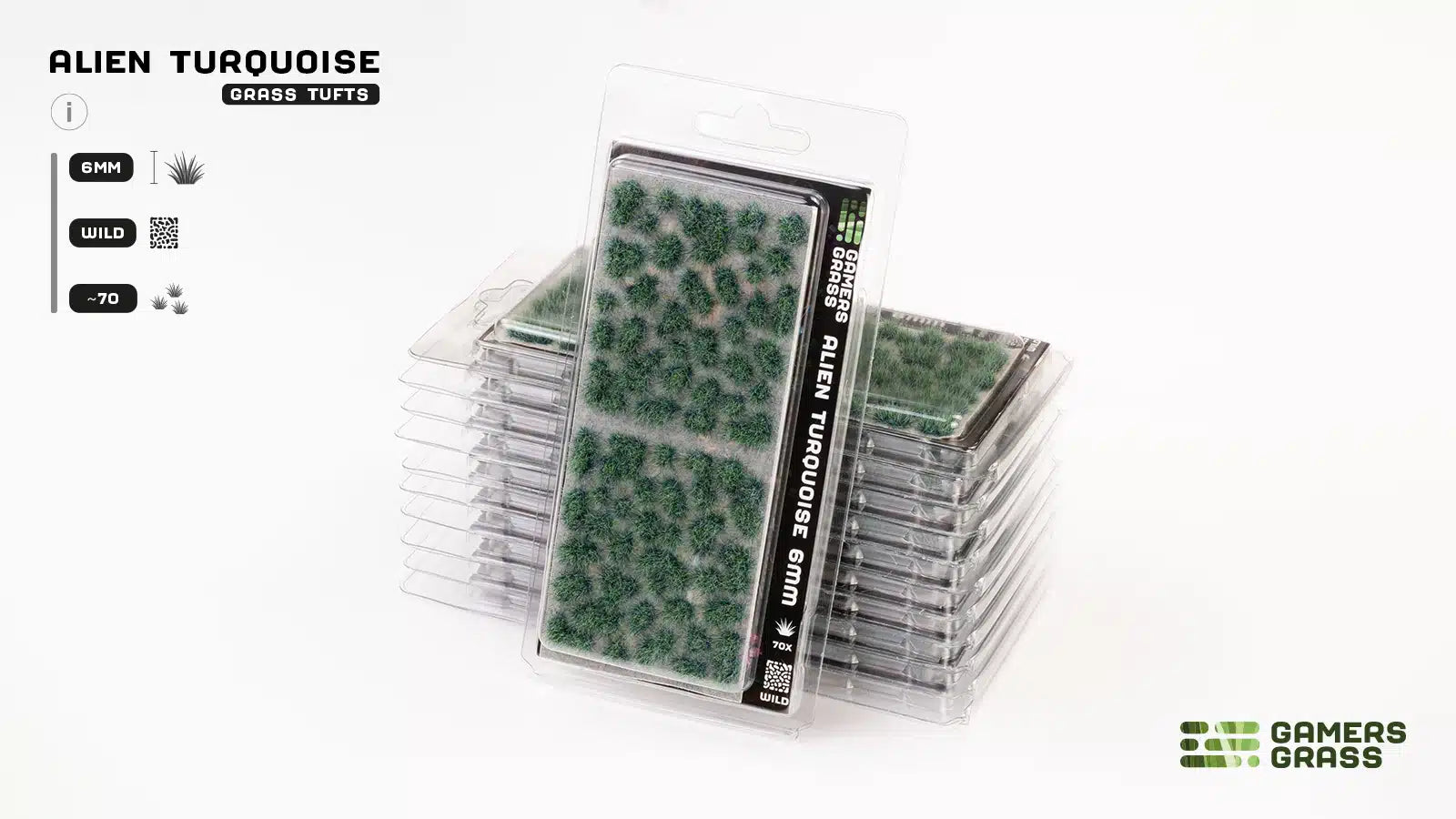 Gamers Grass: Alien Tufts - Alien Turquoise 6mm
