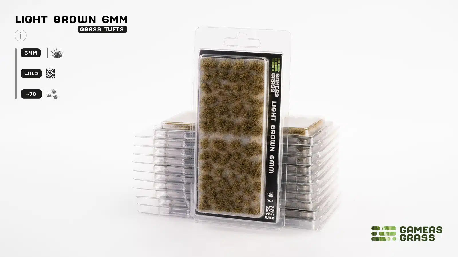 Gamers Grass: Grass Tufts - Light Brown 6mm Wild