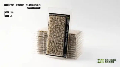 Gamers Grass: Special Tufts - White Rose Flowers